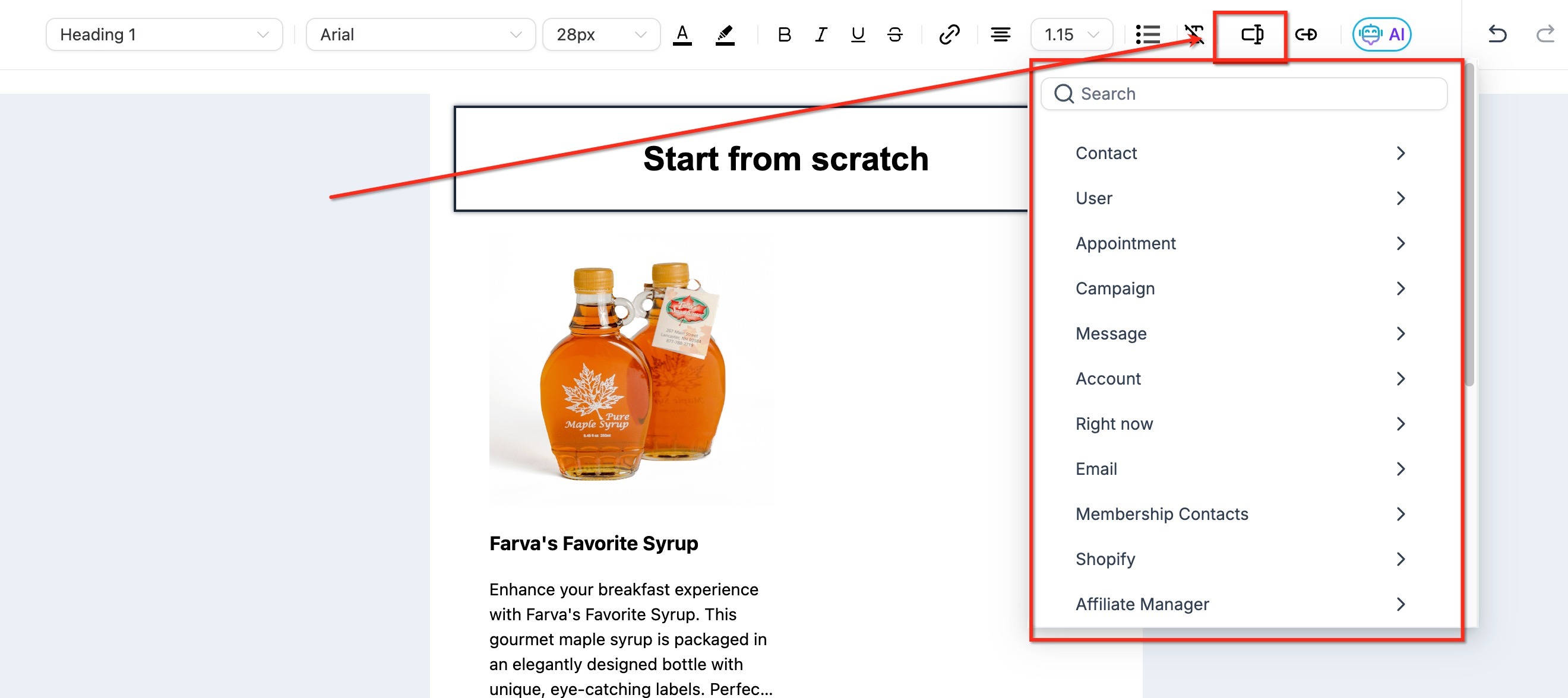 How to use the Email Builder and its In-line Editor – Using Advanced Editing Options