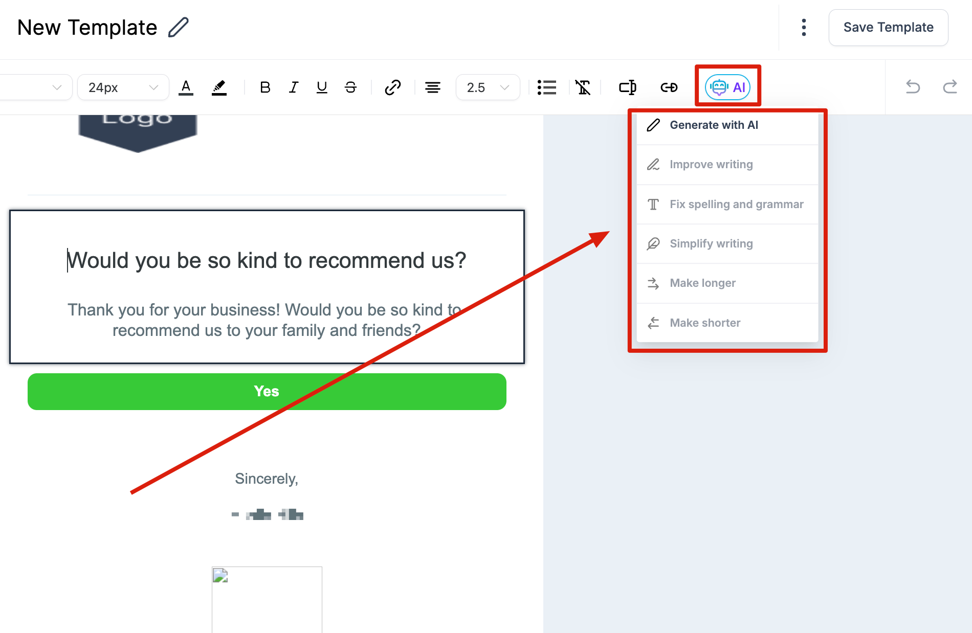 How to use the Email Builder and its In-line Editor – Using Advanced Editing Options