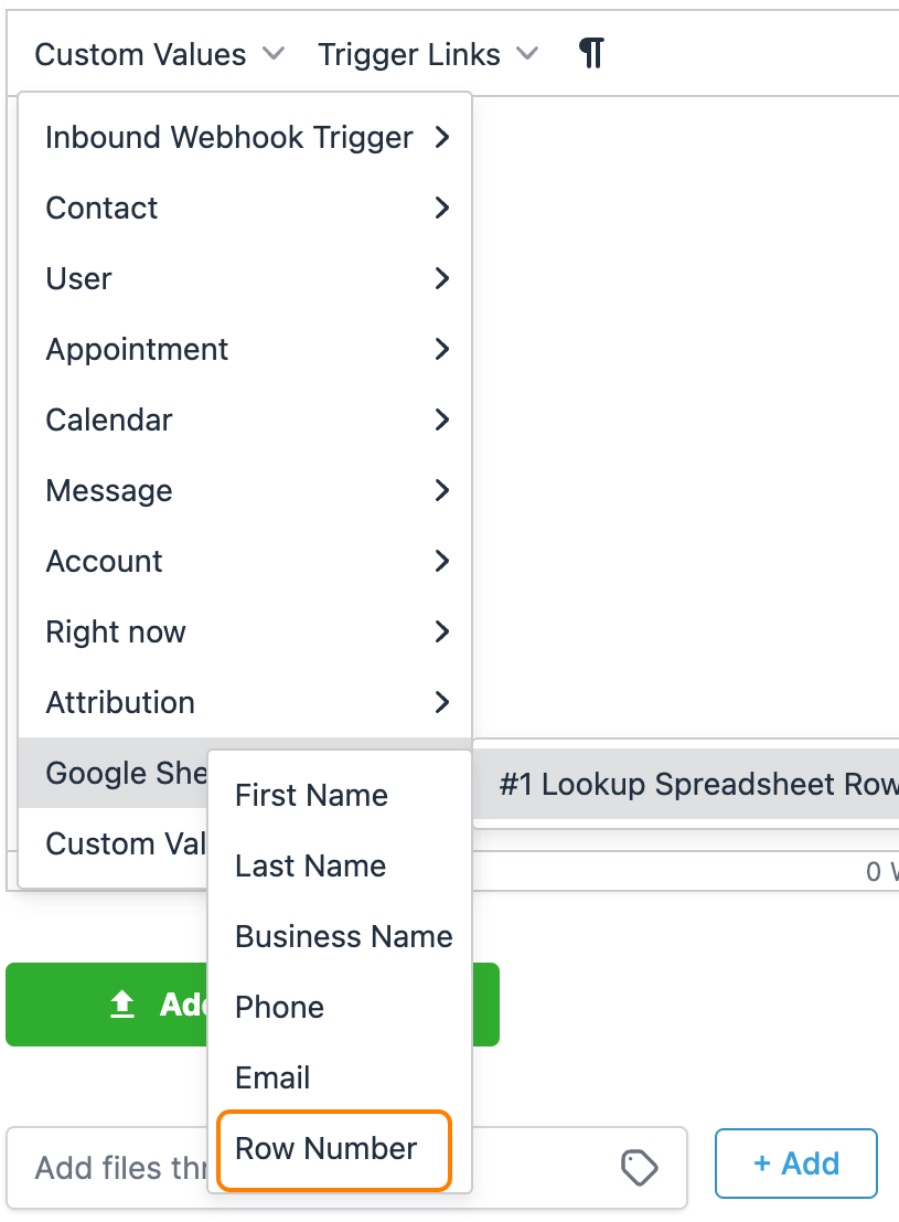 How to use the Google Sheets Premium Workflow Action? – Here x is the index of the lookup action.