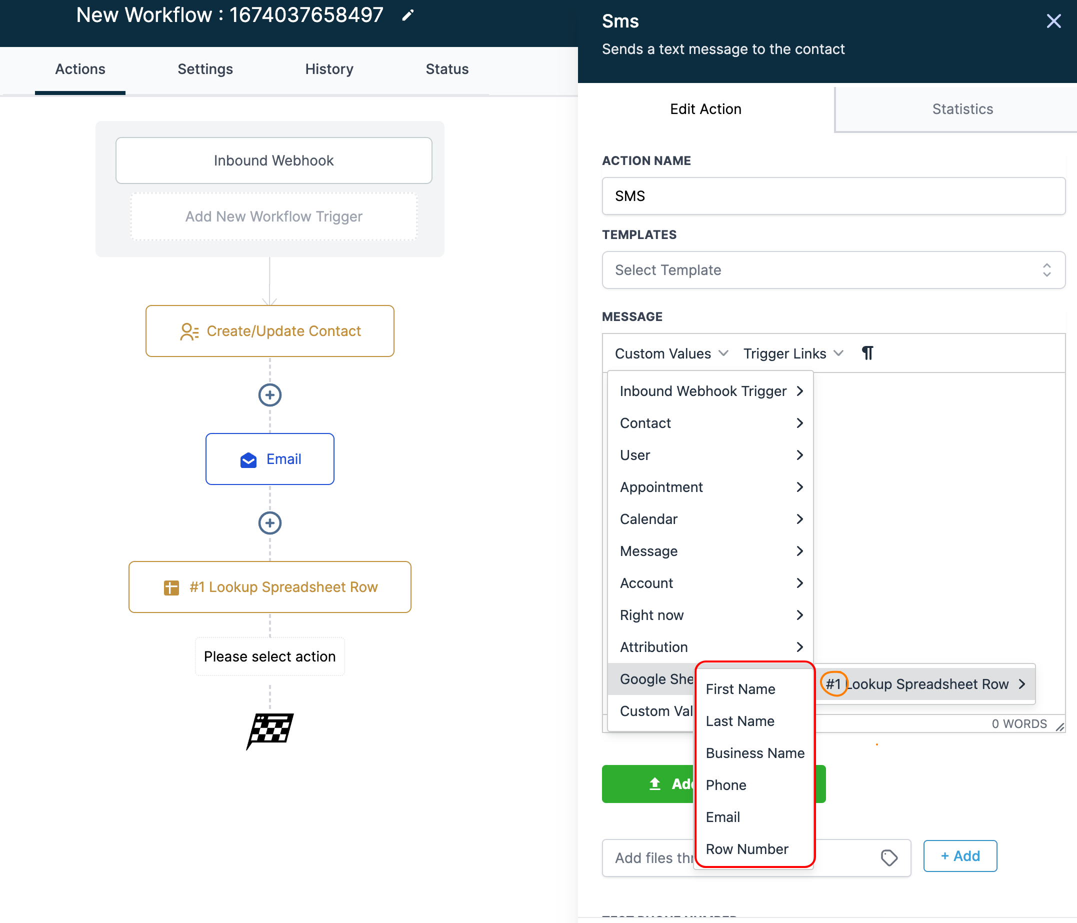 How to use the Google Sheets Premium Workflow Action? – Screenshot 21