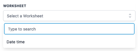 How to use the Google Sheets Premium Workflow Action? – Select a Worksheet: