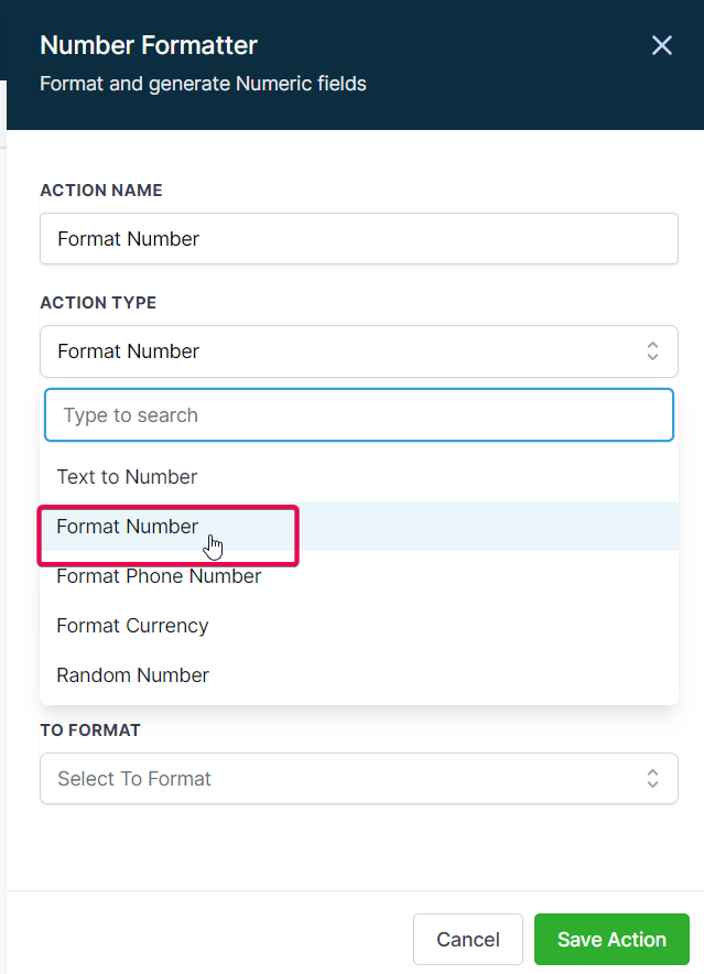 How to use the Number Formatter Premium Action? – Format Number:
