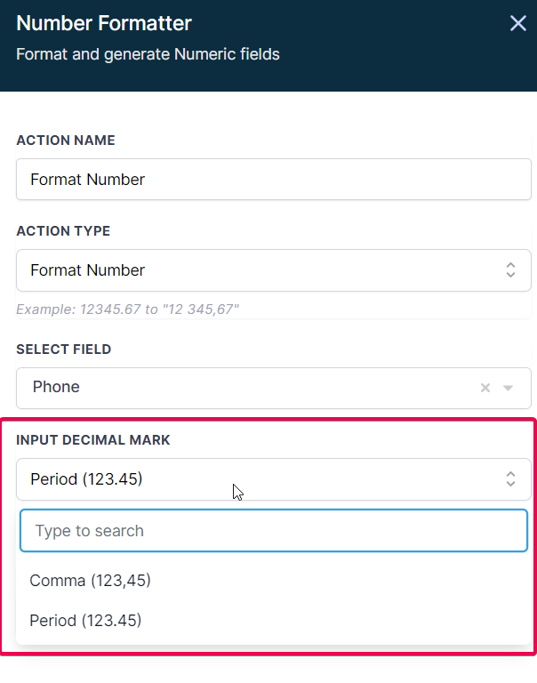 How to use the Number Formatter Premium Action? – Format Number: