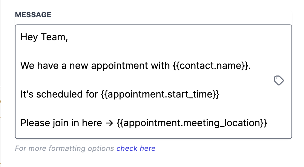 How to use the Workflow Slack Premium Action? – Message Content