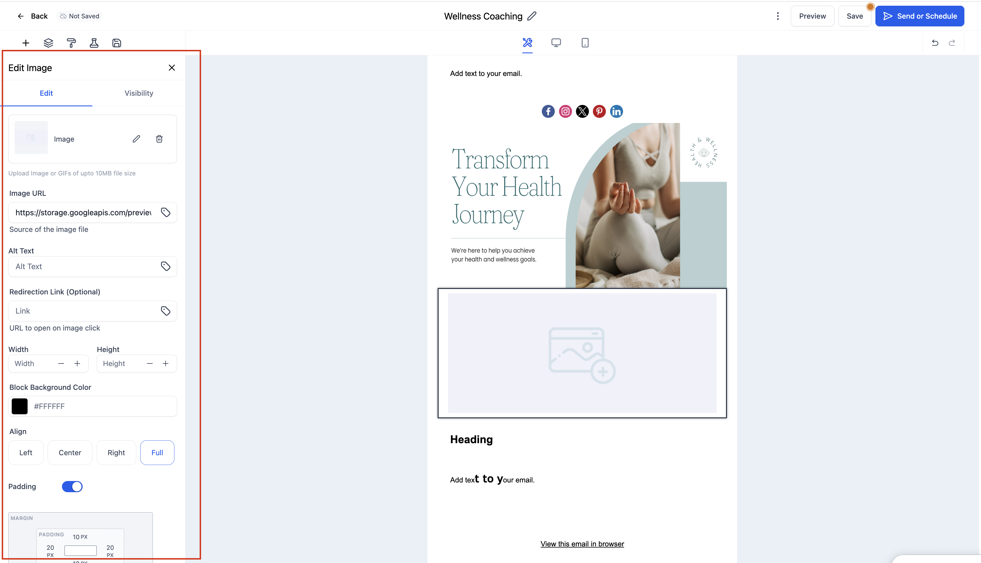 Image Element in Email Builder – How To Setup the Image Element