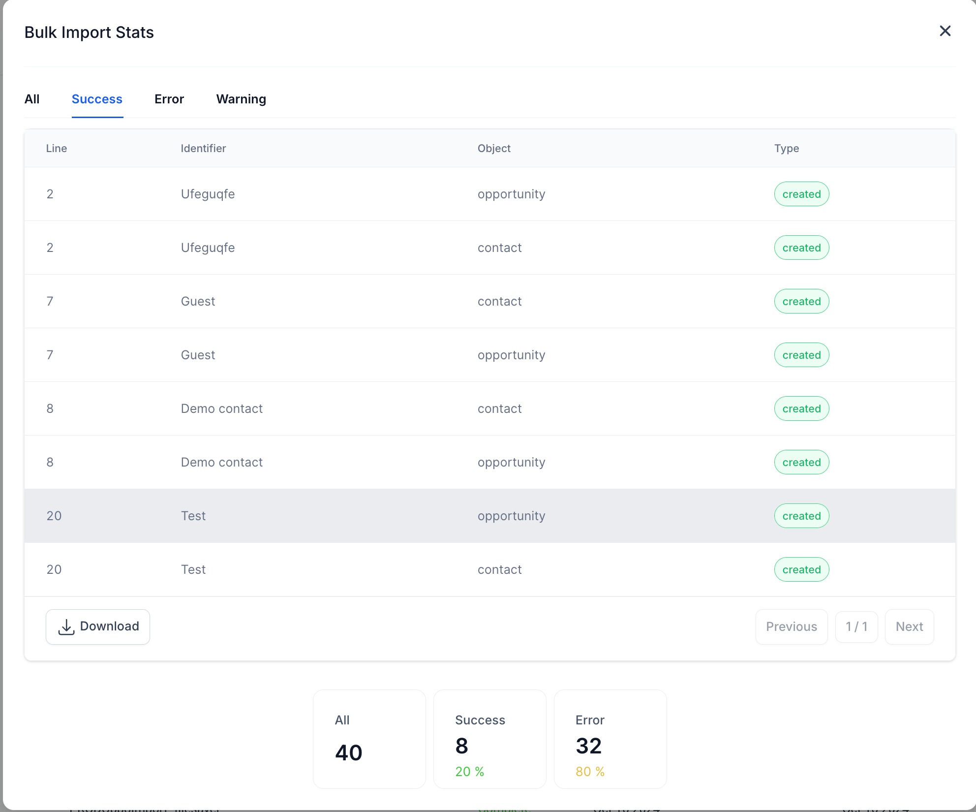 Importing Contacts and Opportunities via CSV (Coming Soon) – Step 6: Monitor Import Status