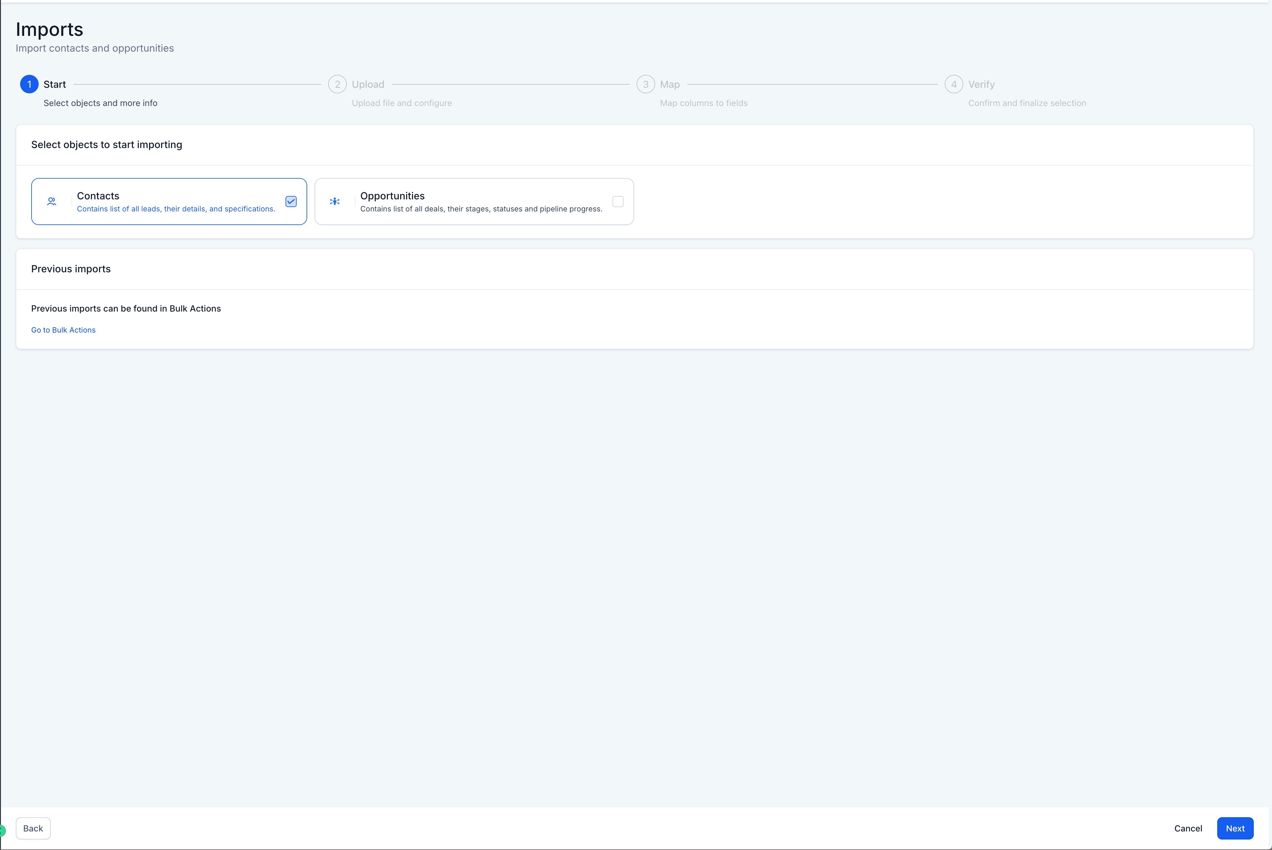 Importing Contacts – Importing Your File