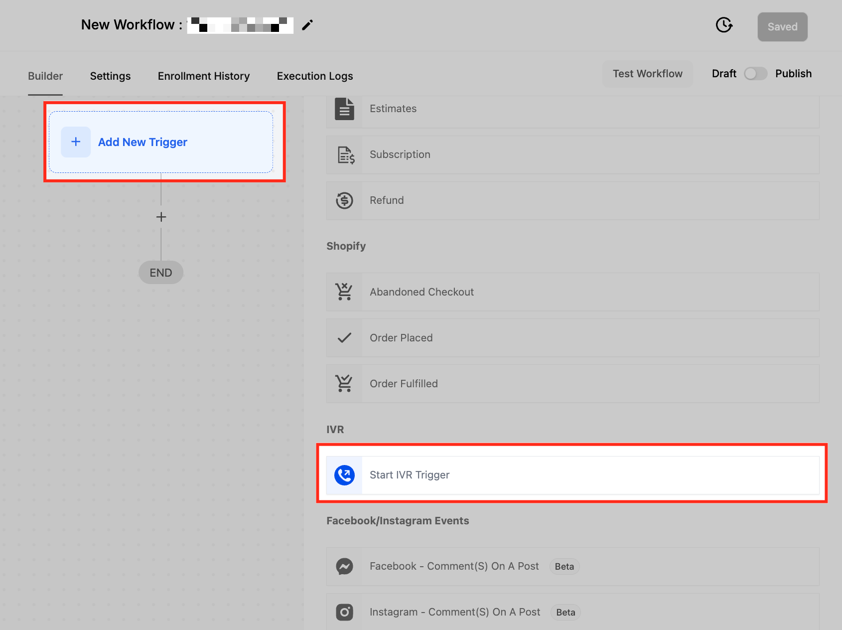 Interactive Voice Response (IVR) Guide – Triggers & Actions – Step 2: Add the IVR Trigger