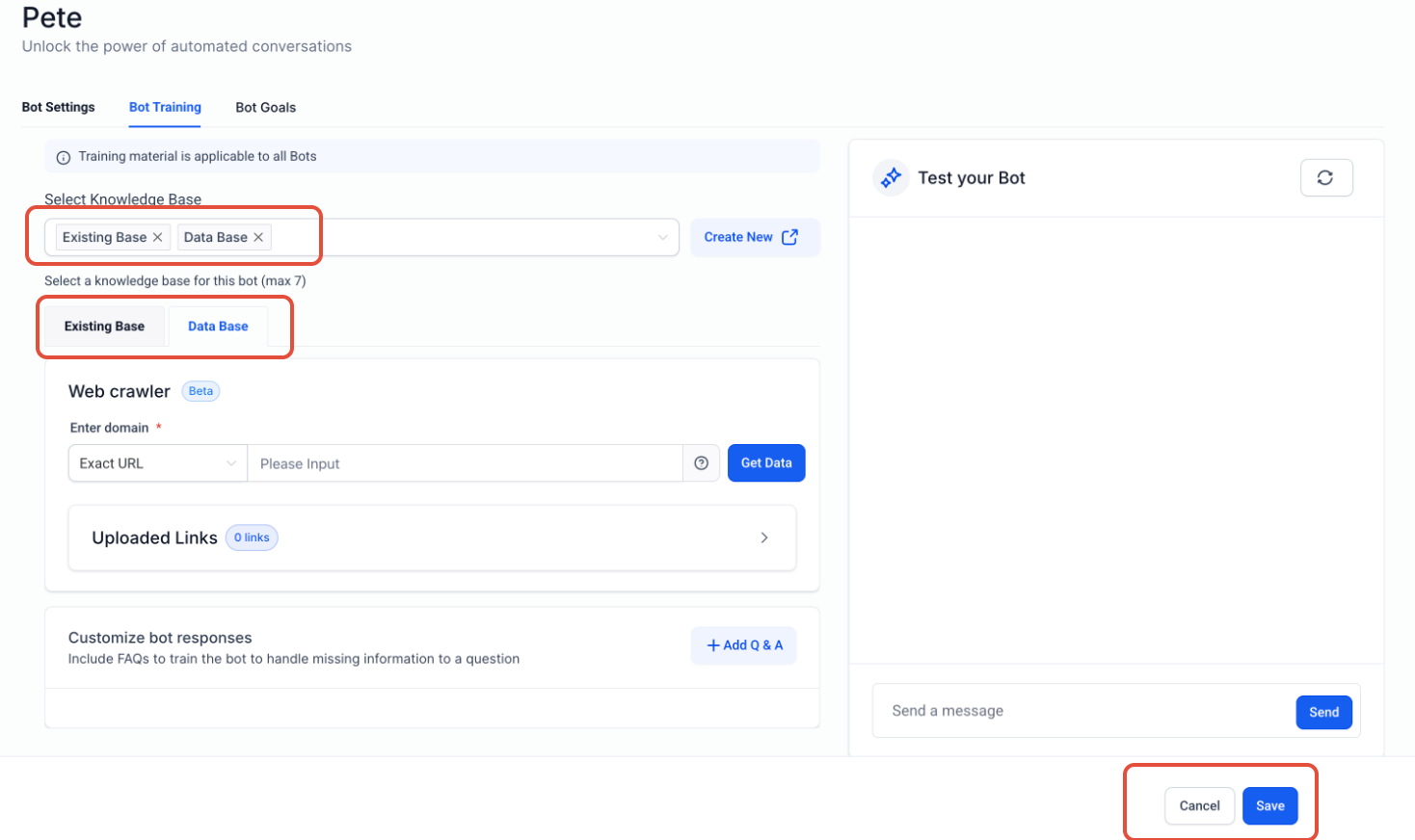 Introduction to Multiple Knowledge Bases in Conversation AI – Step 4: Attach Knowledge Base(s) to an AI Bot