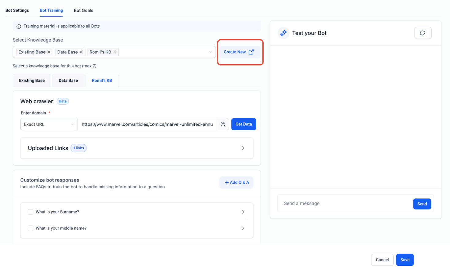 Introduction to Multiple Knowledge Bases in Conversation AI – Step 5: View and Manage Assigned Knowledge Bases