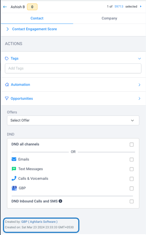 Managing Customer Interactions on Connected GBP Pages – Contacts