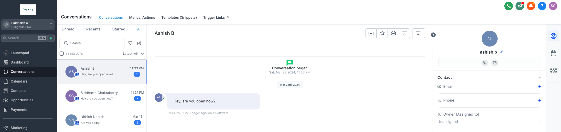 Managing Customer Interactions on Connected GBP Pages – Messages