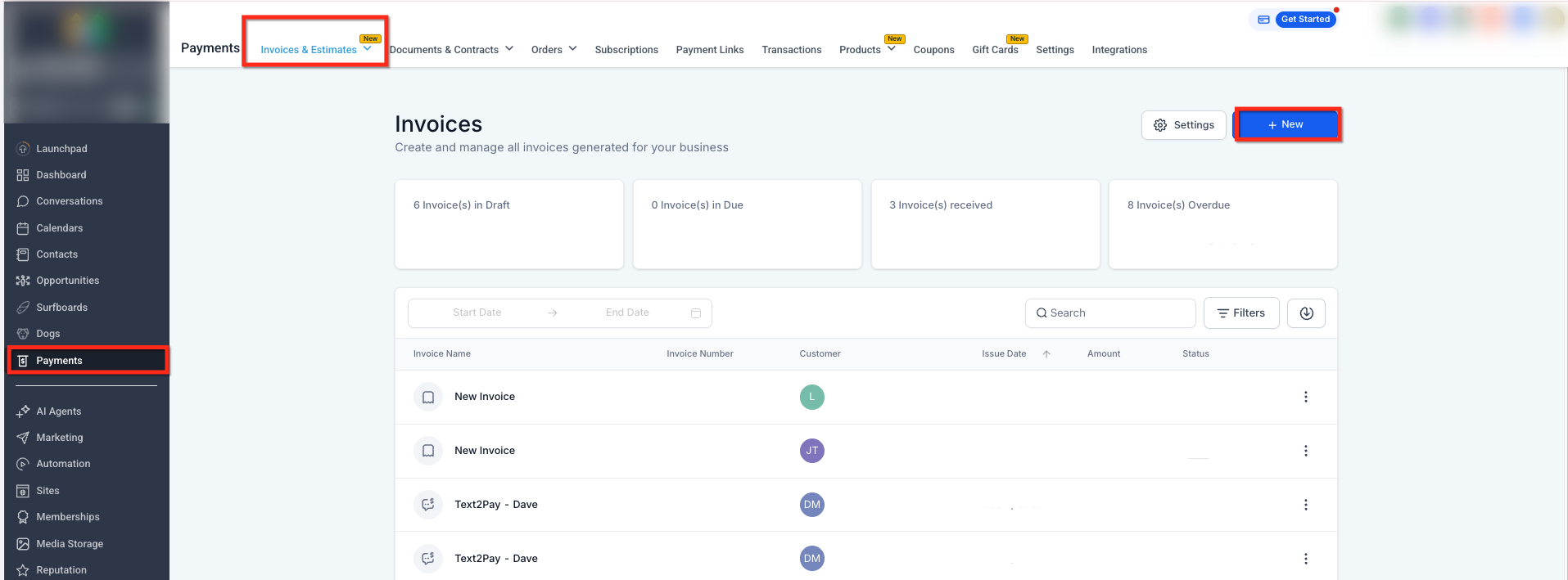 Managing Document Attachments for Estimates and Invoices – Open the Document