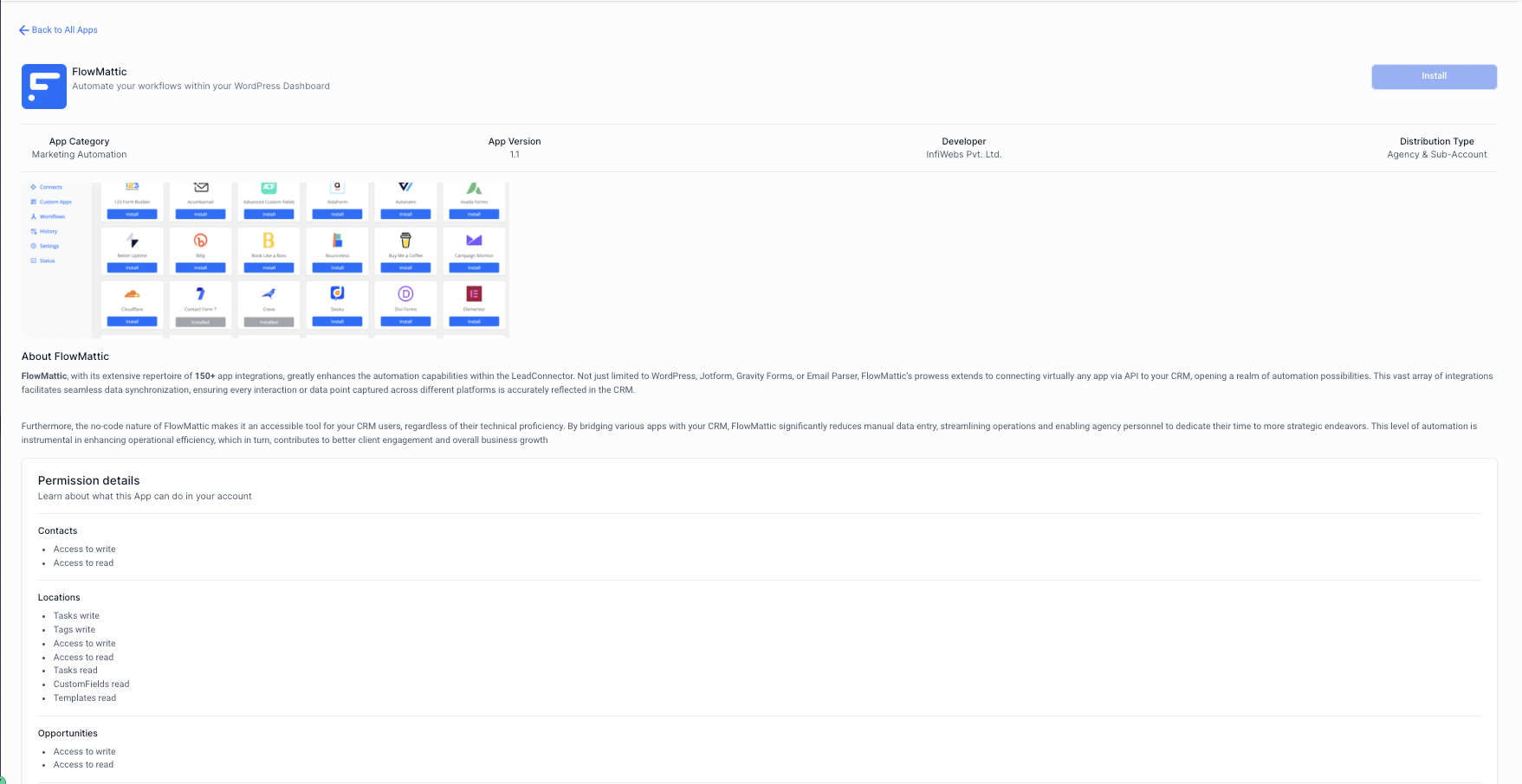 Marketplace Apps – View & Installation – Reviewing App Details