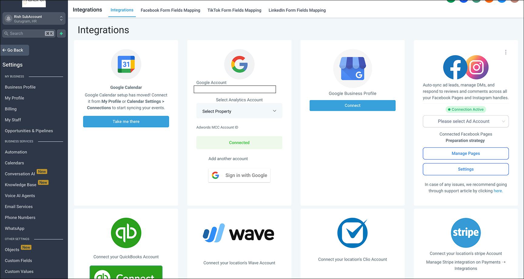 Messaging and Social channel connection with GBP – How to connect social channels with GBP?