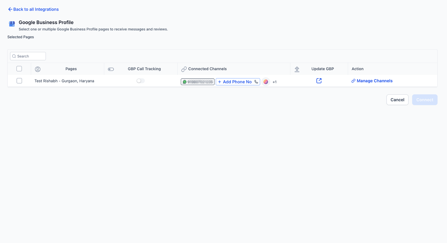 Messaging and Social channel connection with GBP – How to connect social channels with GBP?