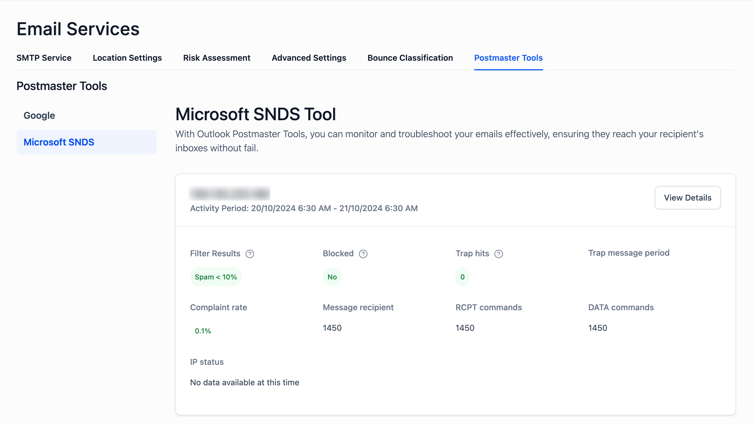 Microsoft Smart Network Data Services (SNDS) – How to Use the IP Status Feature