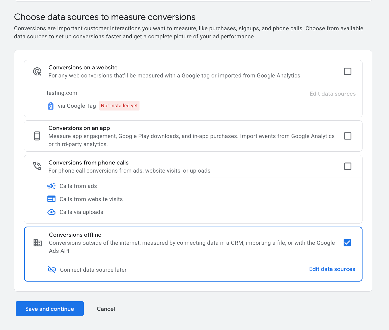 Offline Conversion Tracking Setup for Accurate Campaign Measurement – Navigate to Conversion Setup