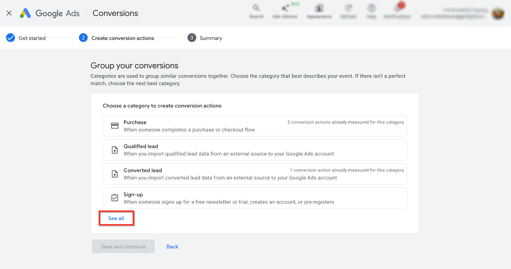 Offline Conversion Tracking Setup for Accurate Campaign Measurement – Select Conversion Category