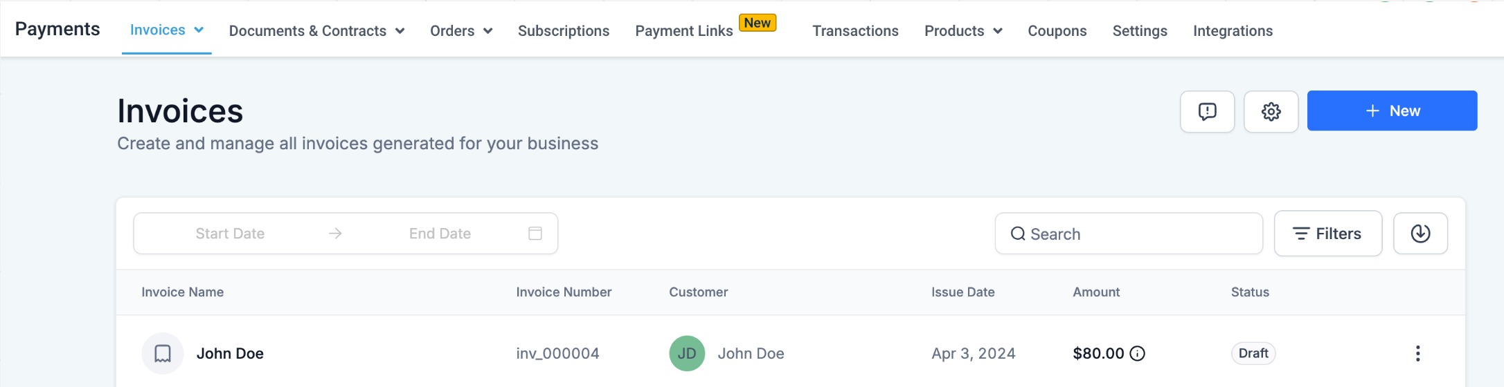 Partial Payment: Collect Deposit Amount – Impact of Partial Payment on Transactions & Invoices