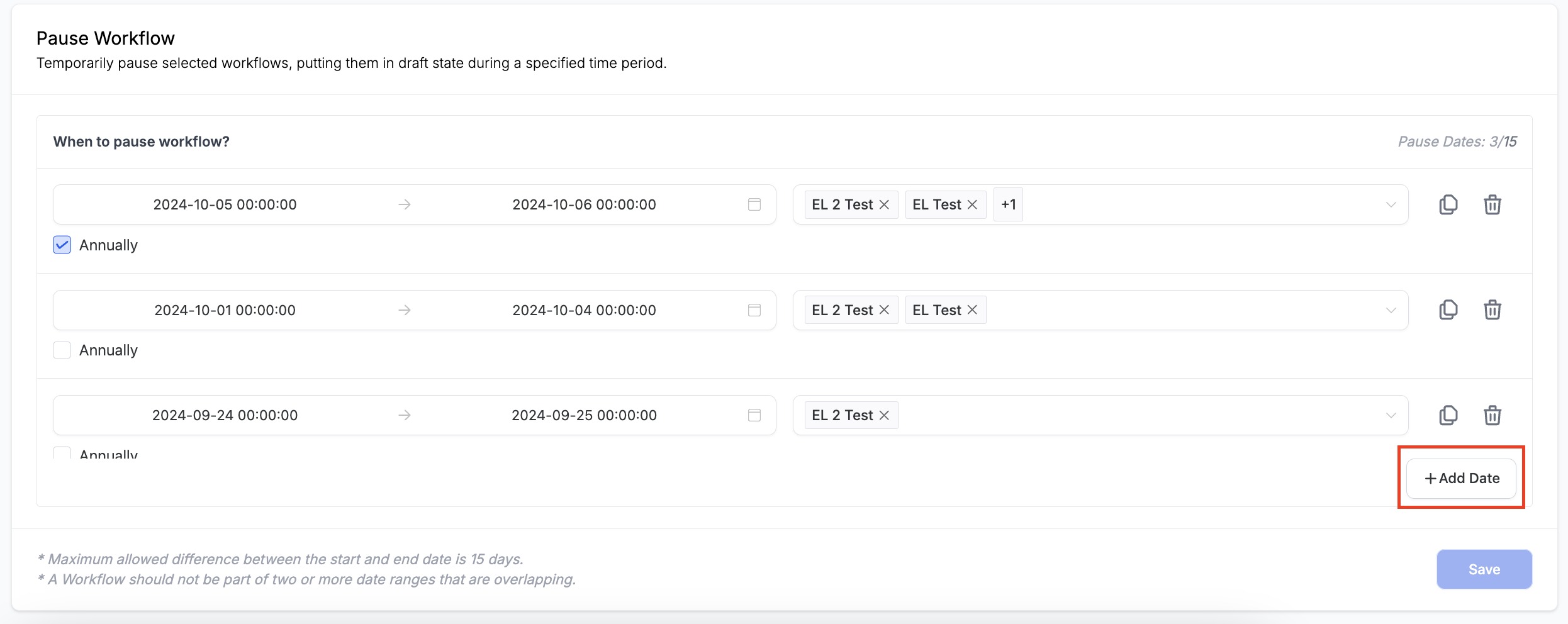 Pause Workflows on Certain Dates – How it Works