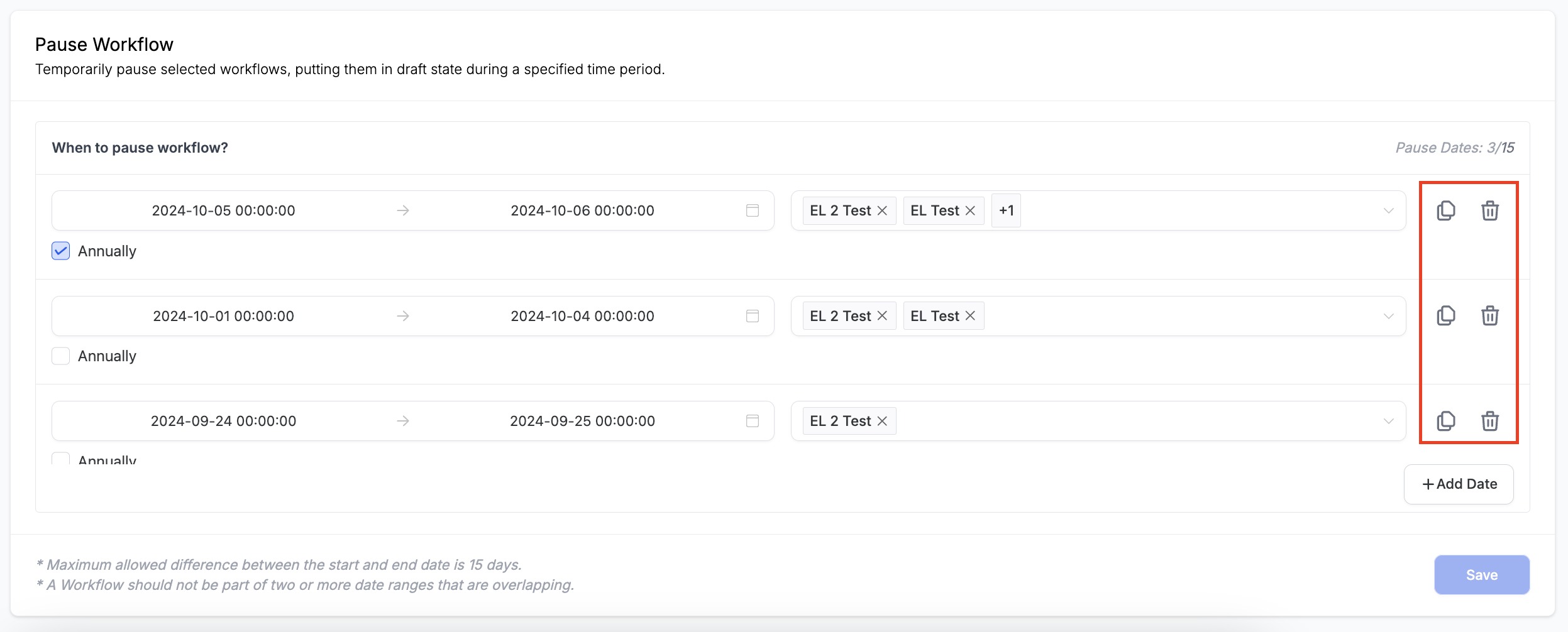 Pause Workflows on Certain Dates – How it Works
