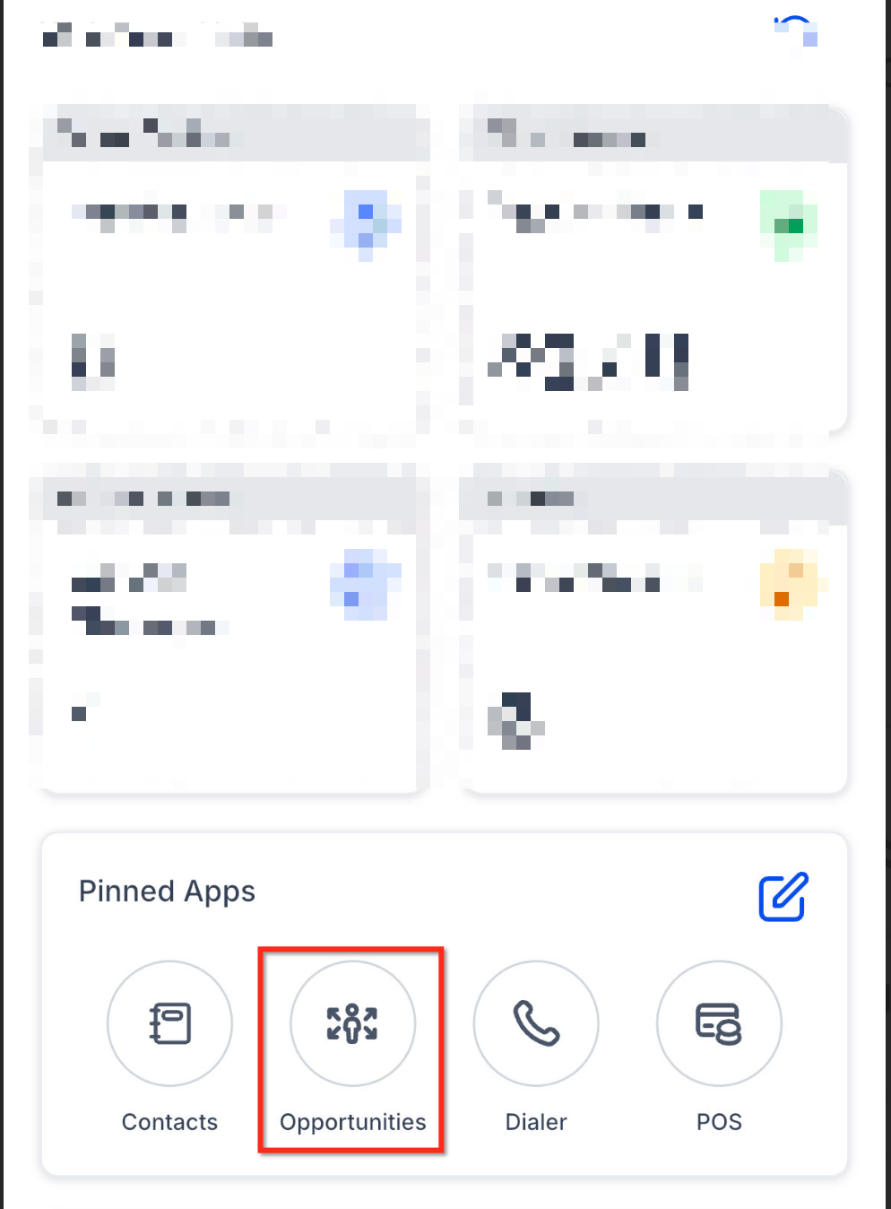 Payments Tab in Contacts and Opportunities on Mobile – From an Opportunity