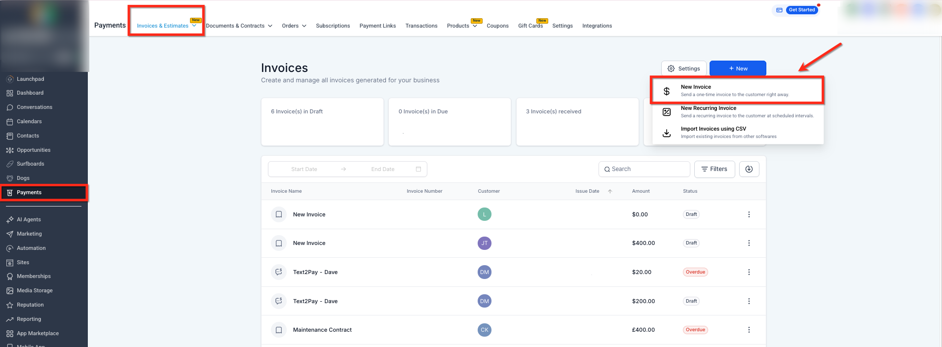 PDF Generation for Invoices and Receipts – Screenshot 1