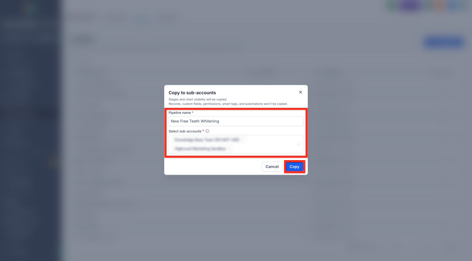 Pipeline Duplication and Multi-Account Distribution Guide – Step 4: Choose the Destination Accounts