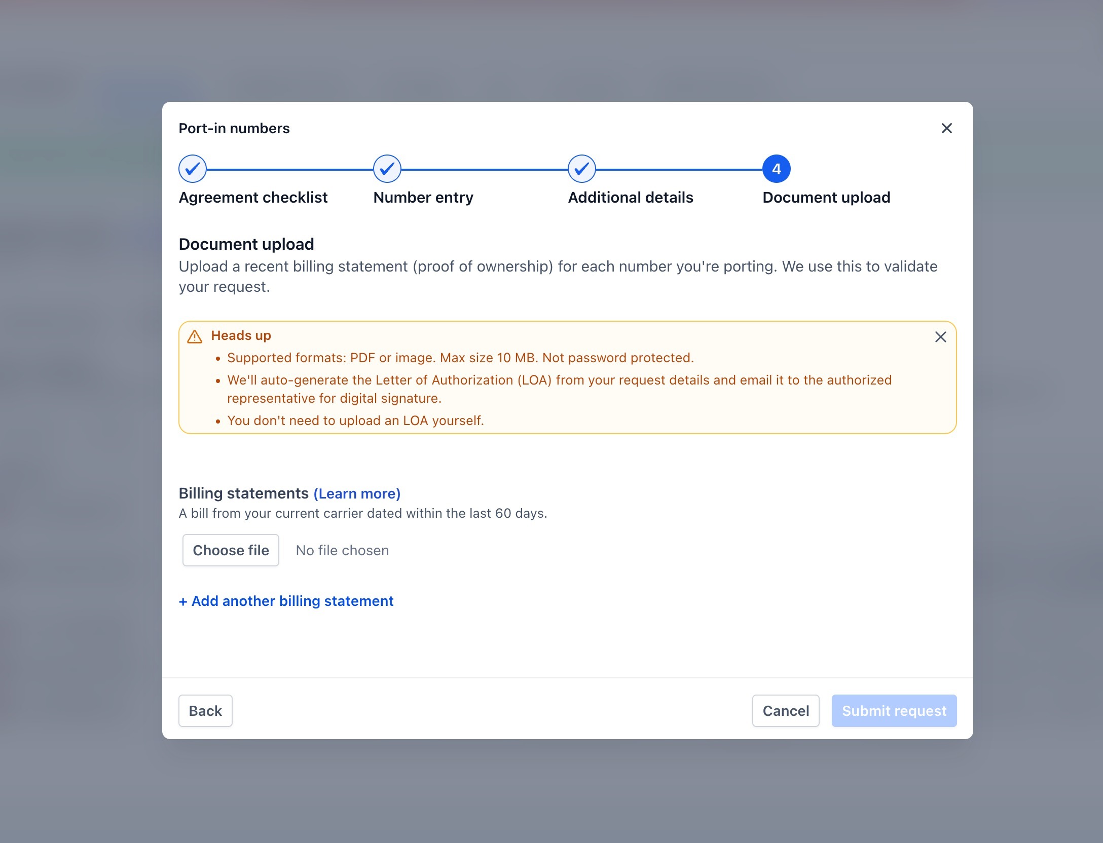 Porting Options: US In-App vs International Manual Process – The 4-Step In-App Flow