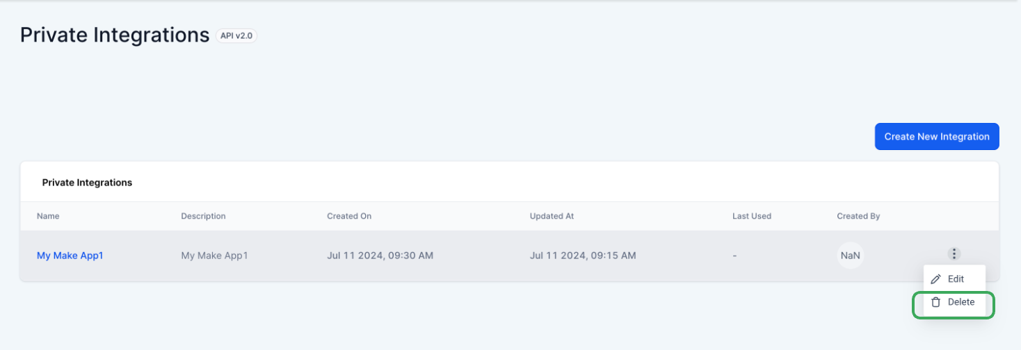 Private Integrations: Everything you need to know – How do I delete the Private Integration once I no longer need it?