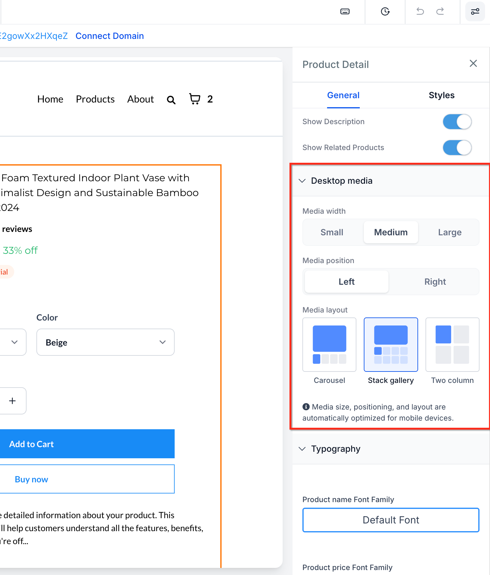 Product Media Layouts for the Product Details Page – How To Set Up Product Media Layouts