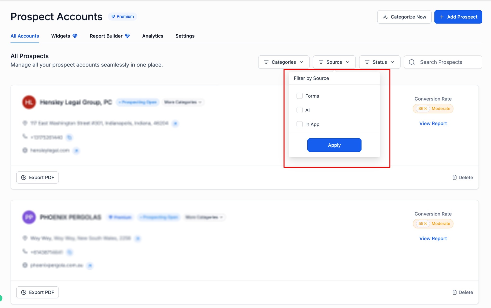 Prospecting Widgets Localization: Emails, Reports & Forms – PDF Report Language Behavior