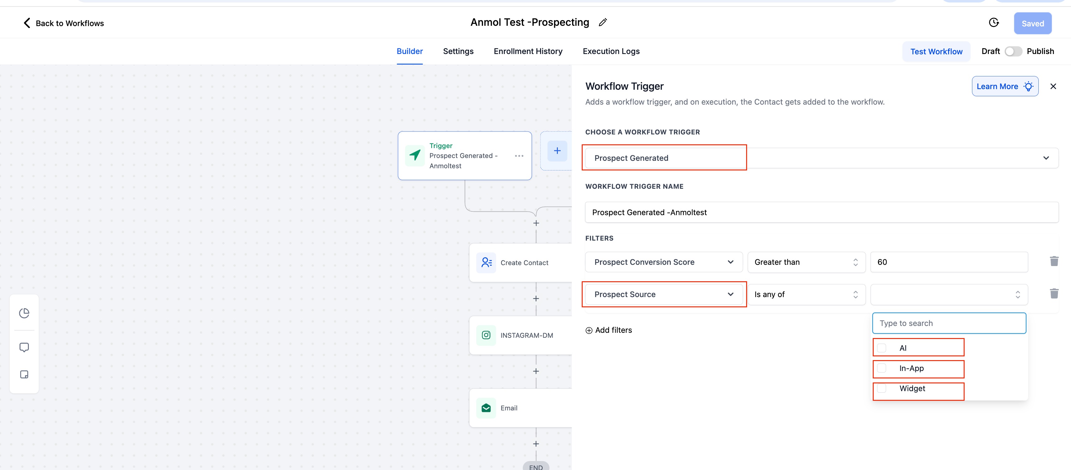 Prospecting Widgets: Multi-Language Support & Localization Improvements – Workflows can be triggered