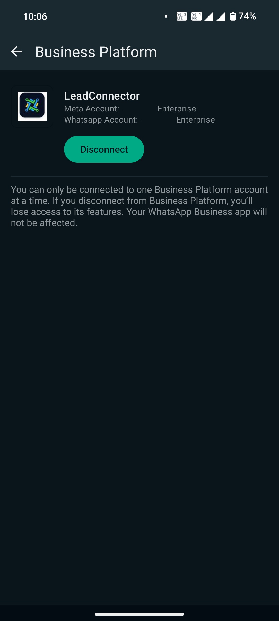 How to Enable WhatsApp in your account? – Your WhatsApp Business App is now successfully integrated with LeadConnector.