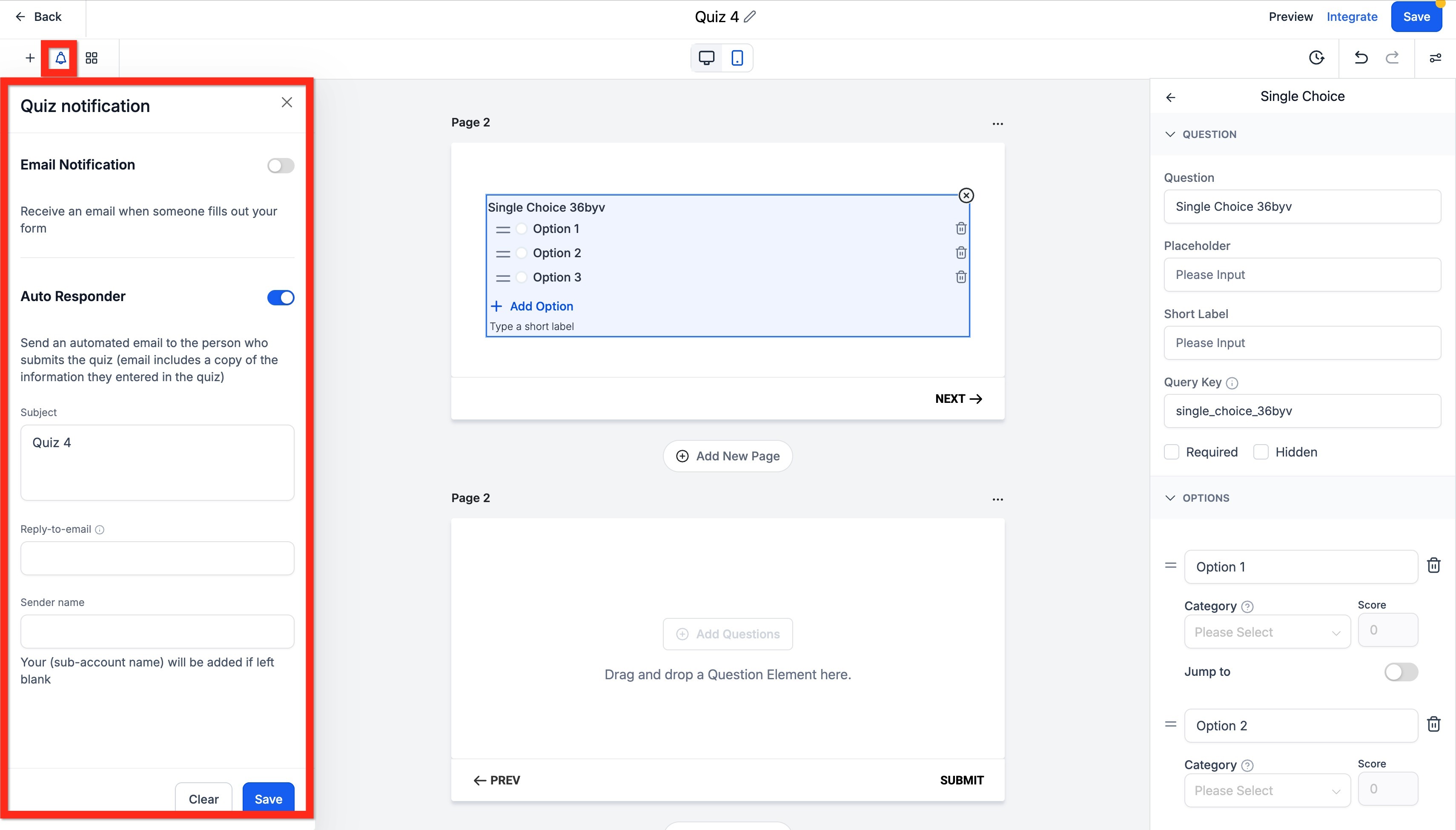 Quiz Builder Guide – Step 3: Configure the Quiz