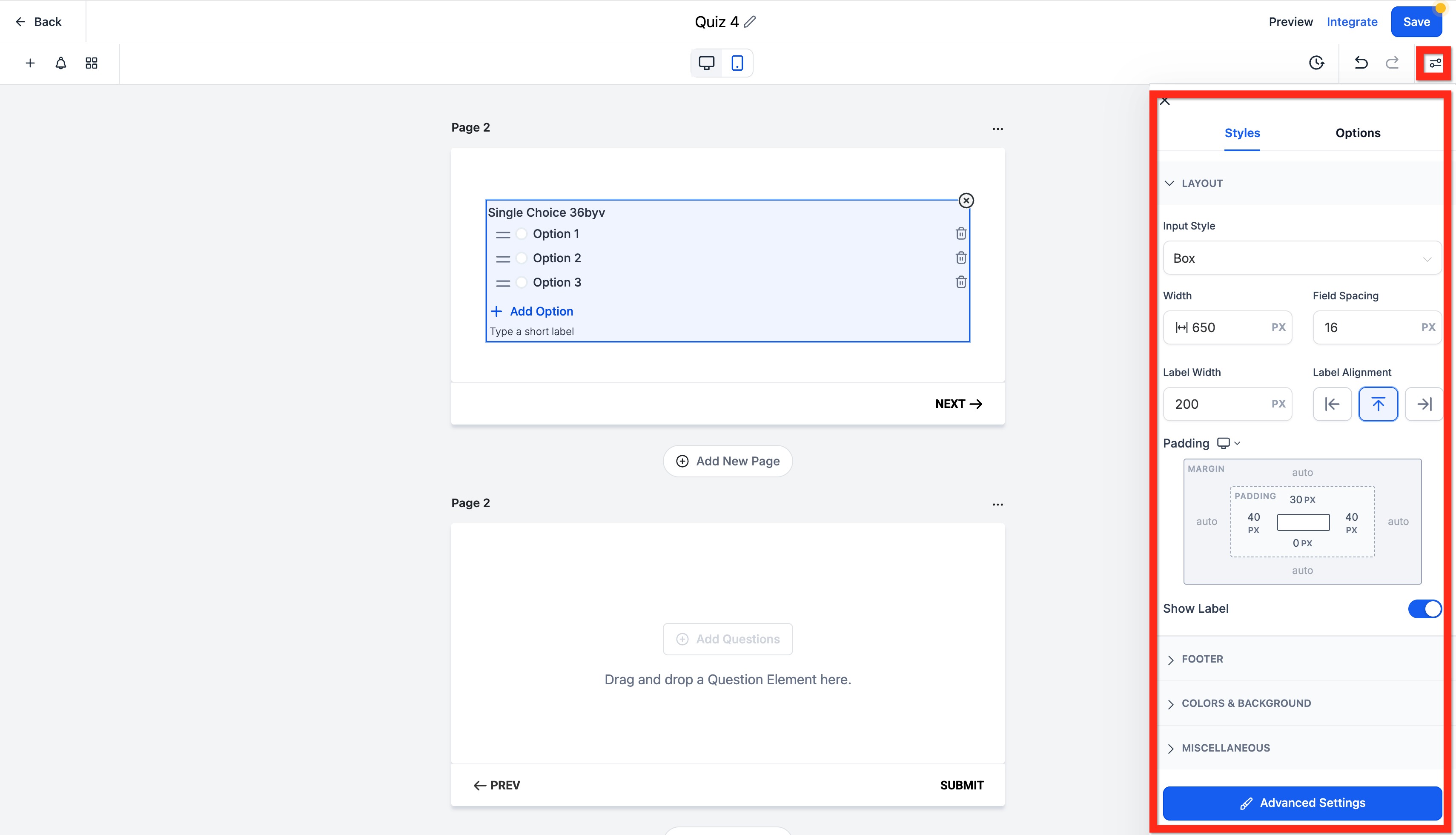 Quiz Builder Guide – Step 3: Configure the Quiz