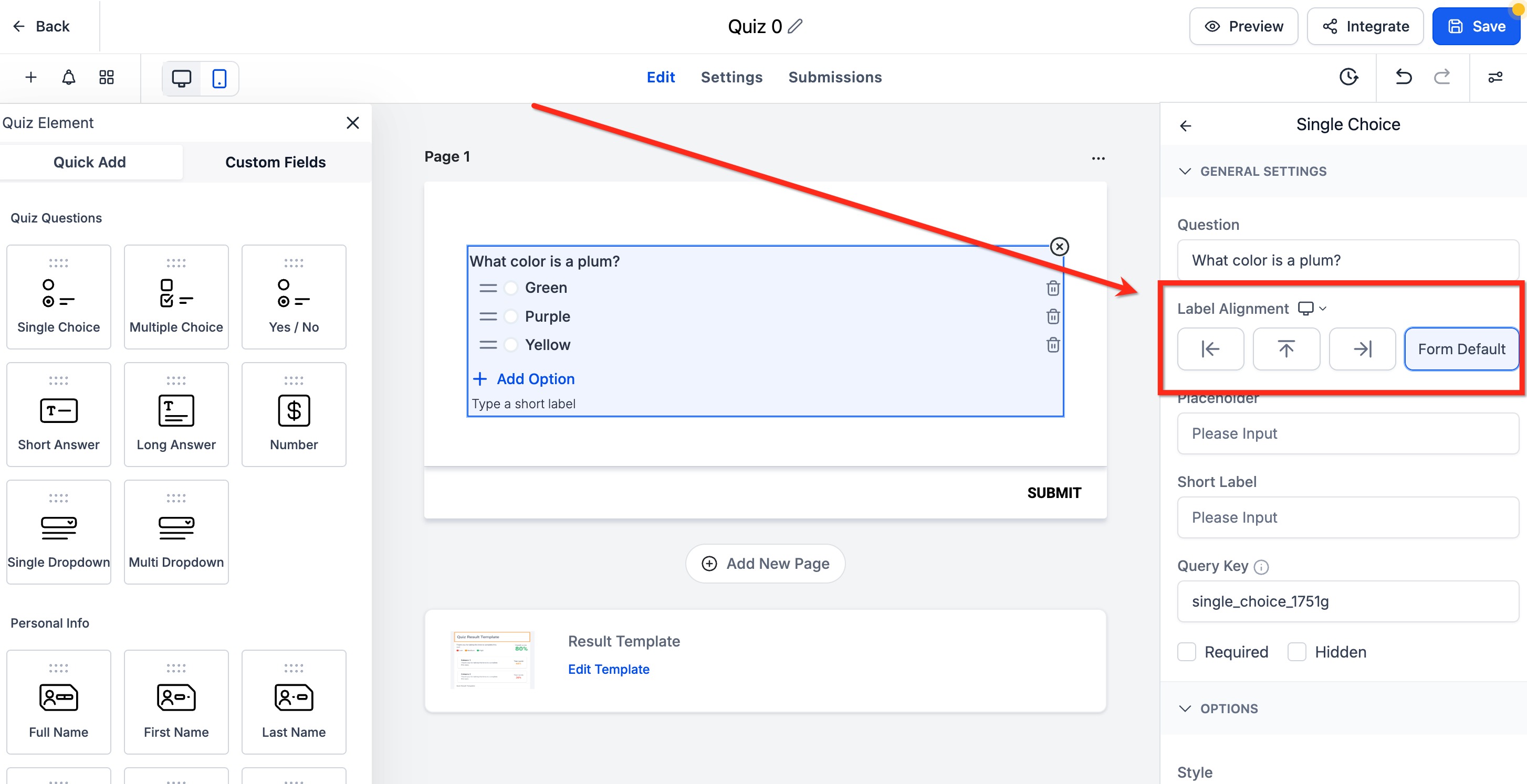 Quiz Builder Guide – Step 3: Configure the Quiz