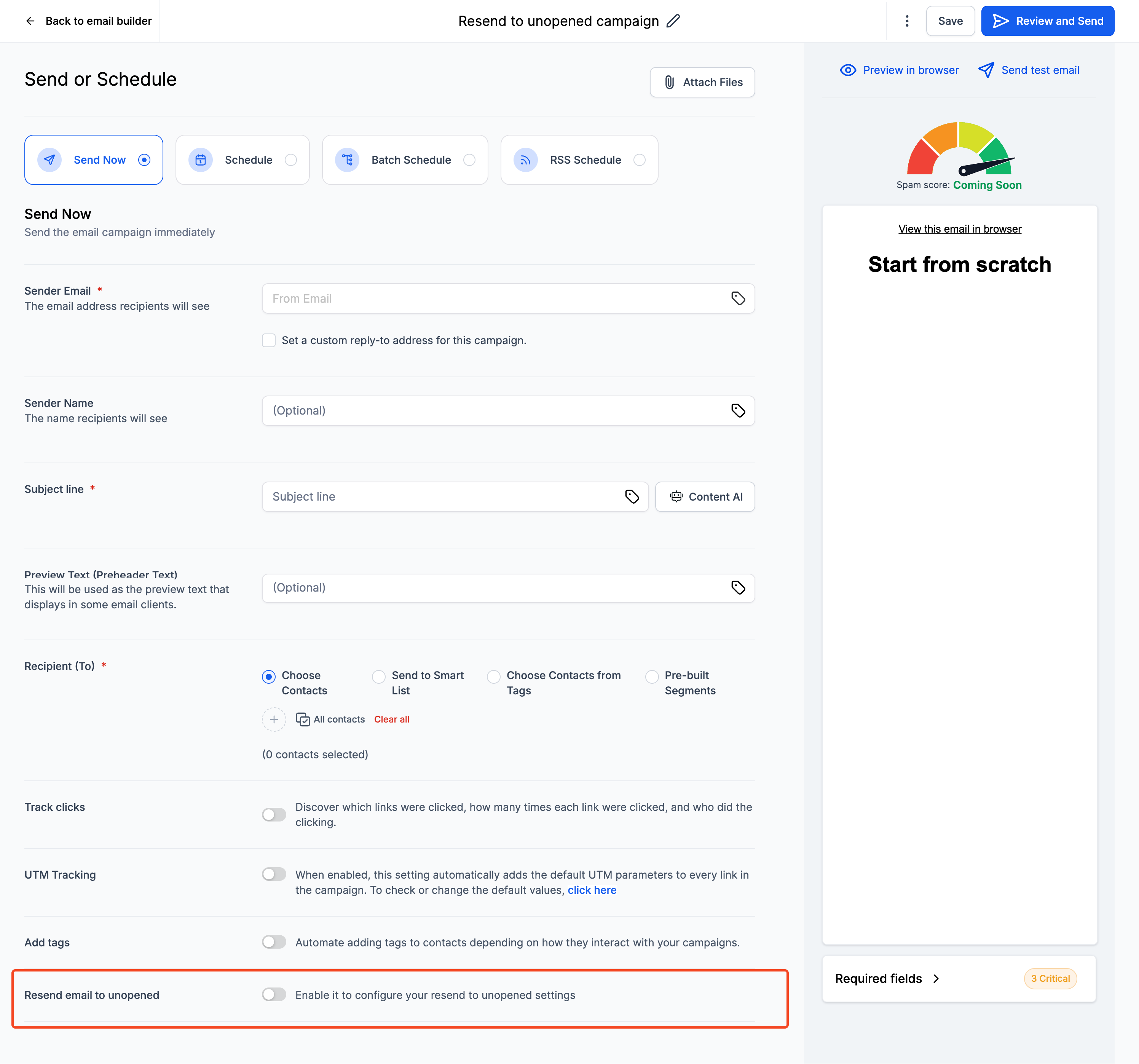 Resend Campaign Visibility & Control – How to Set Up and Use Resend Campaigns
