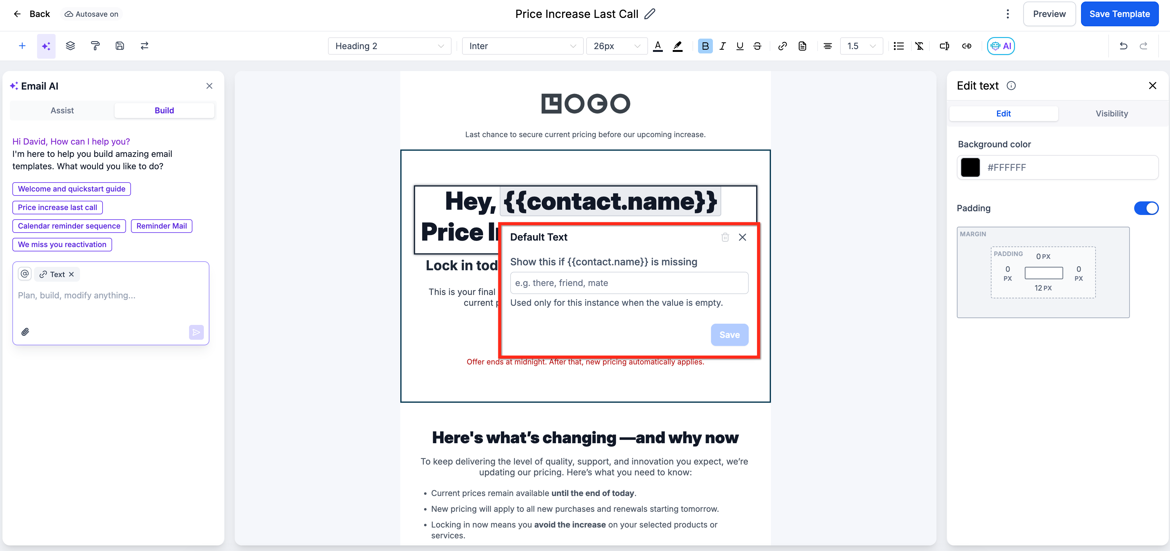 Set Defaults for Custom Values in Emails – How To Set Default Values for Custom Values in Emails