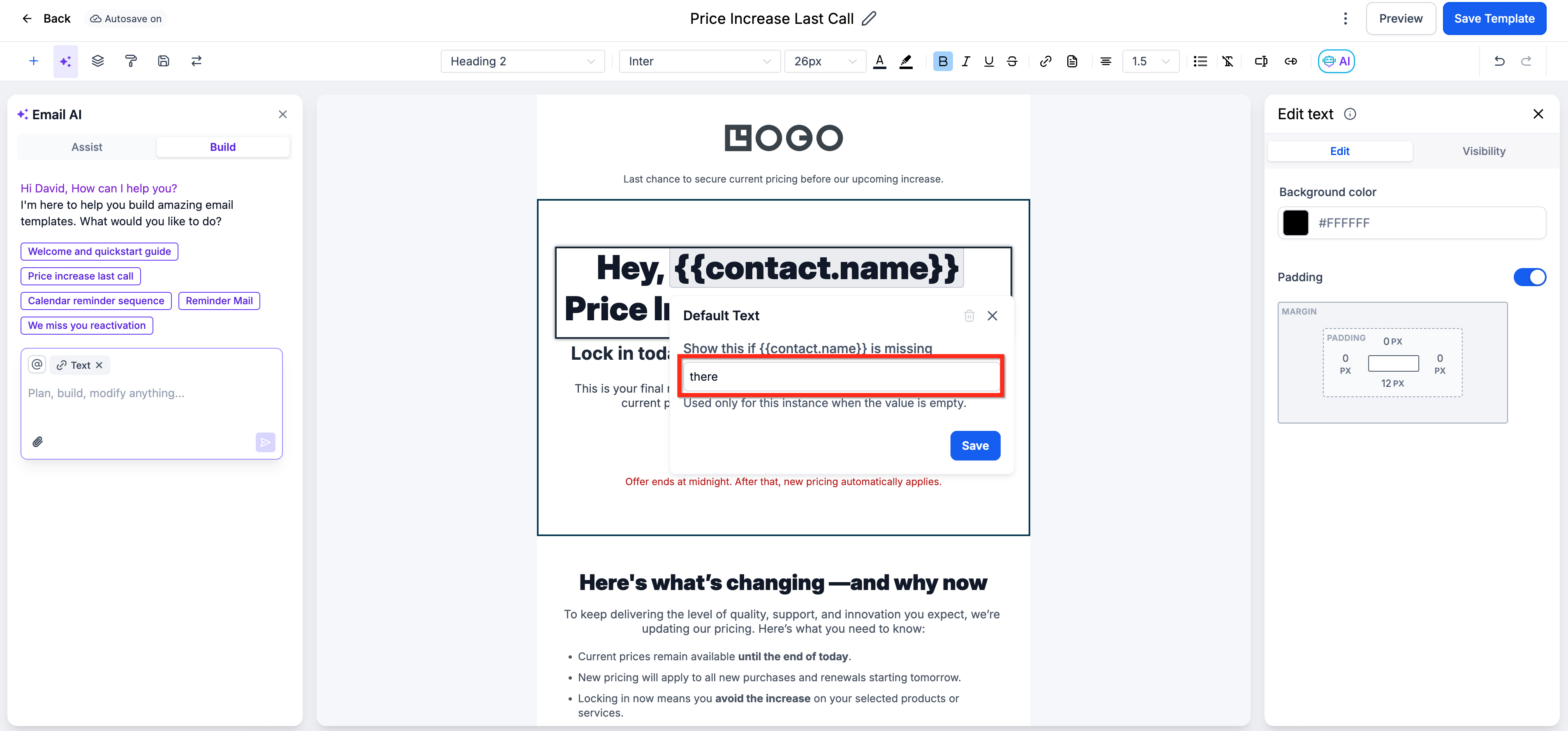 Set Defaults for Custom Values in Emails – How To Set Default Values for Custom Values in Emails