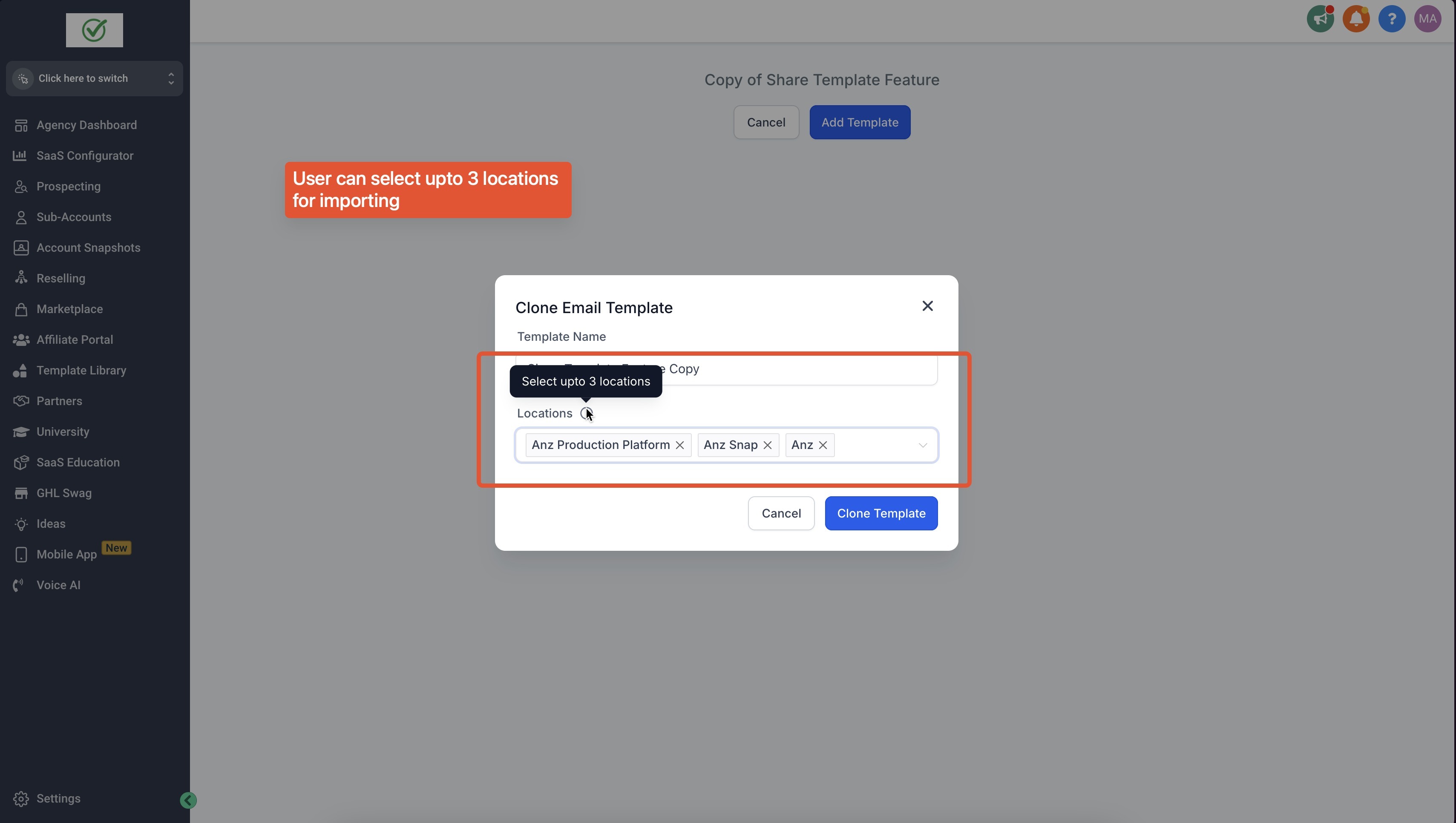 Share Email Template across Agencies – How to Use: