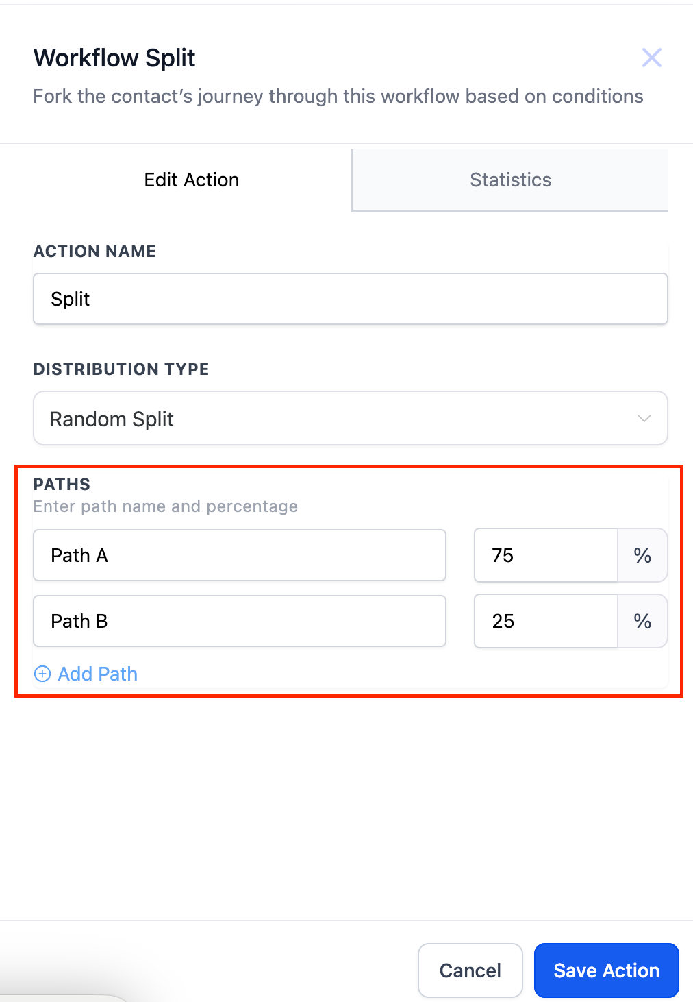 Split Action – 3.1 Random Split