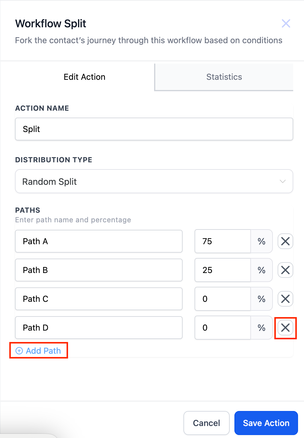 Split Action – 3.1 Random Split