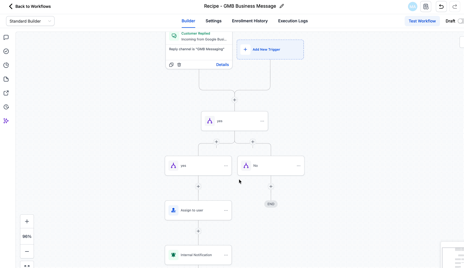 Temporarily Disable Actions in a Workflow – Screenshot 2