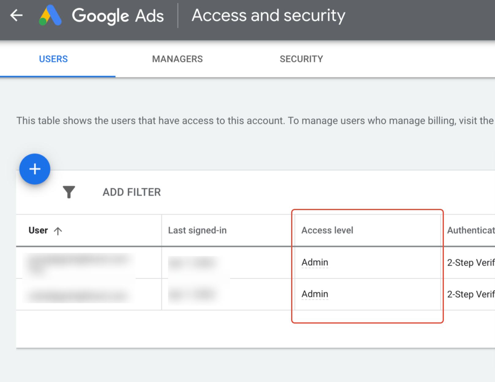 Troubleshoot Guide For Google Ad Reporting – Confirm User Permissions