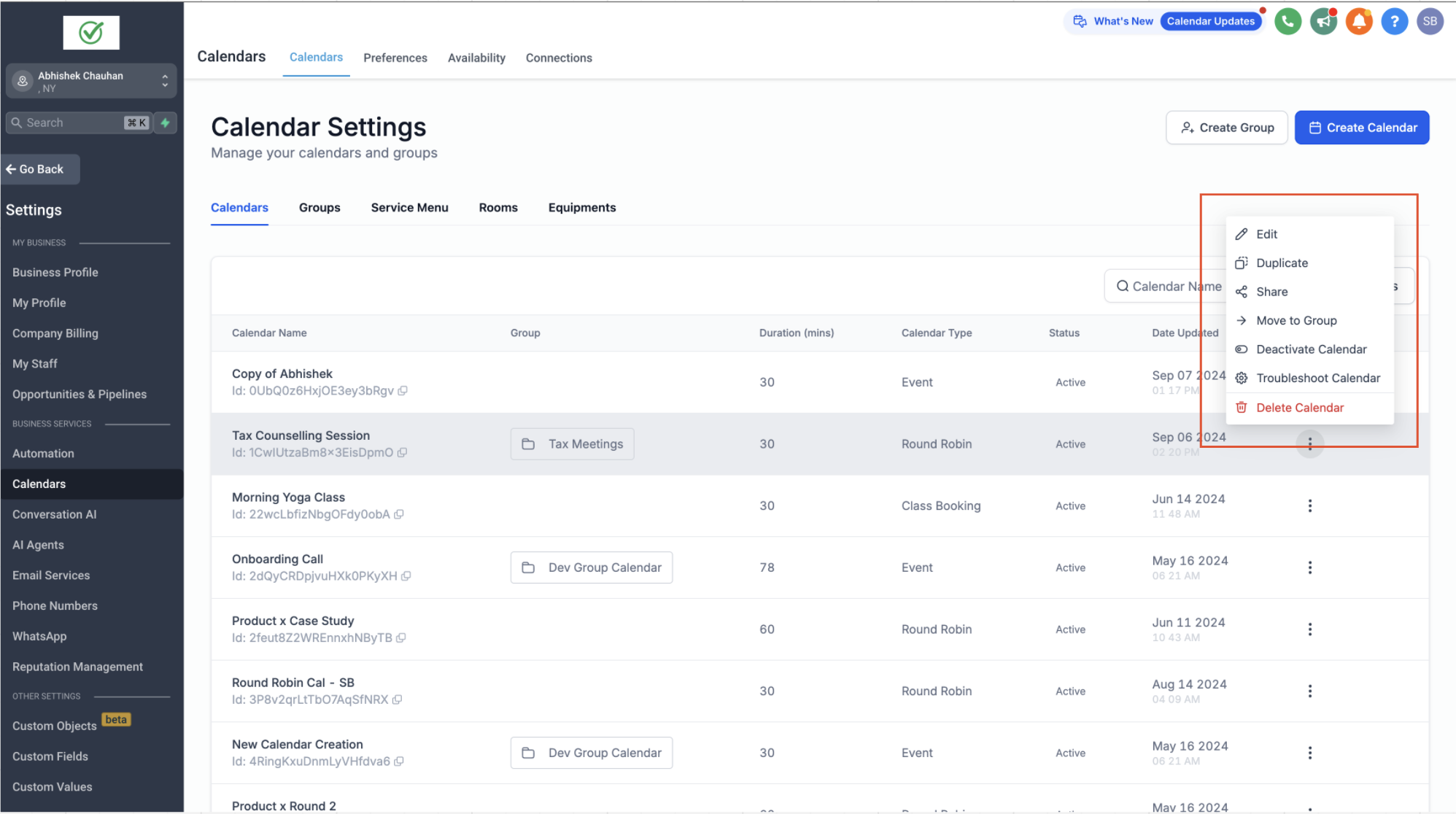 Troubleshooting Tool for Calendar – 1. Access the Tool: