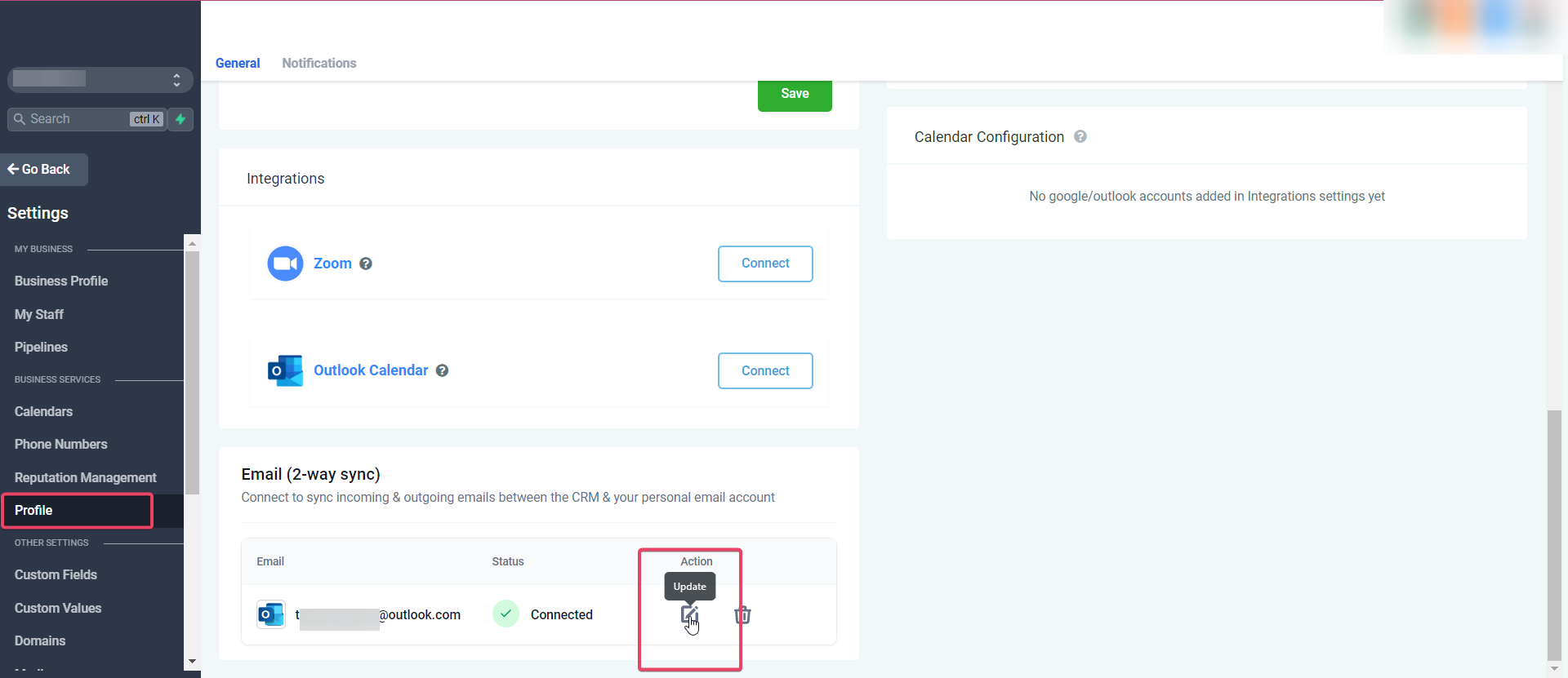 Two Way Email Sync for Outlook – Other functionalities