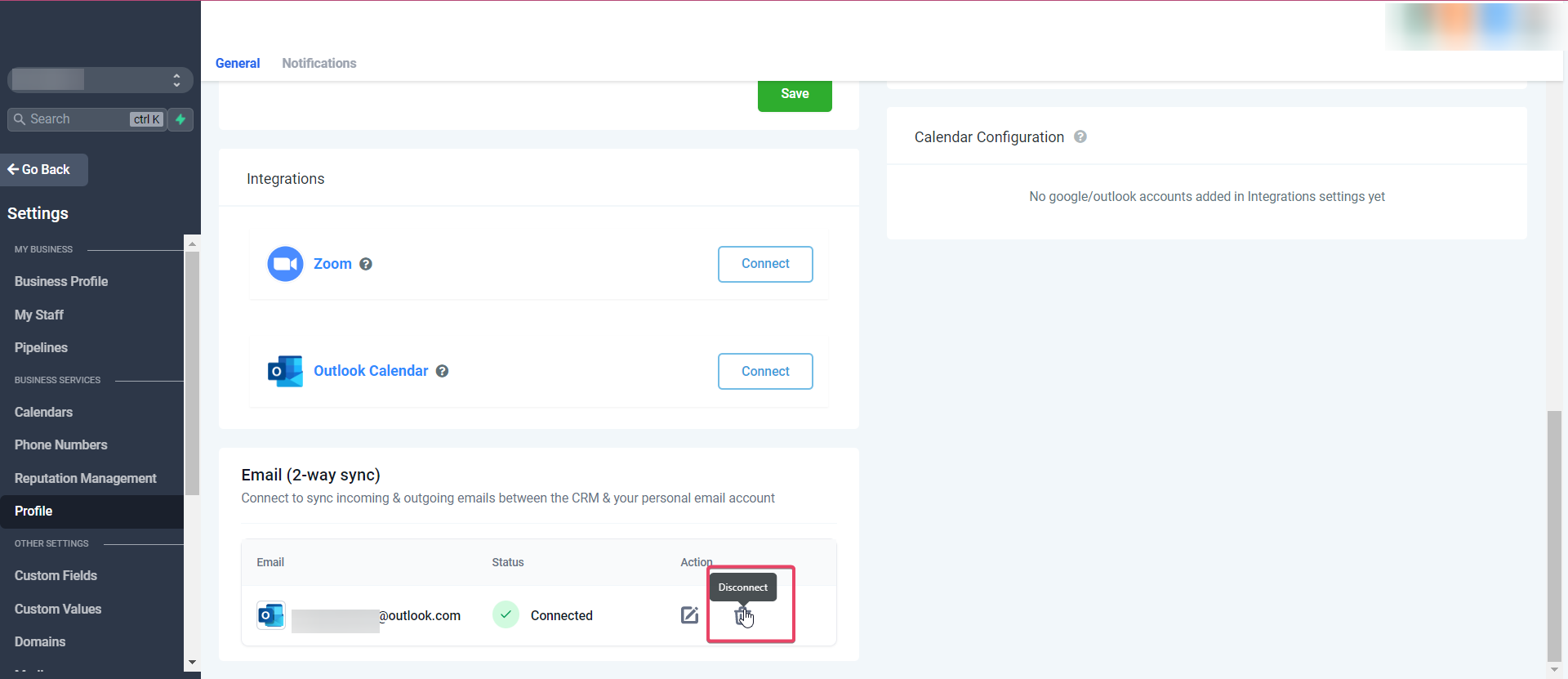 Two Way Email Sync for Outlook – Other functionalities