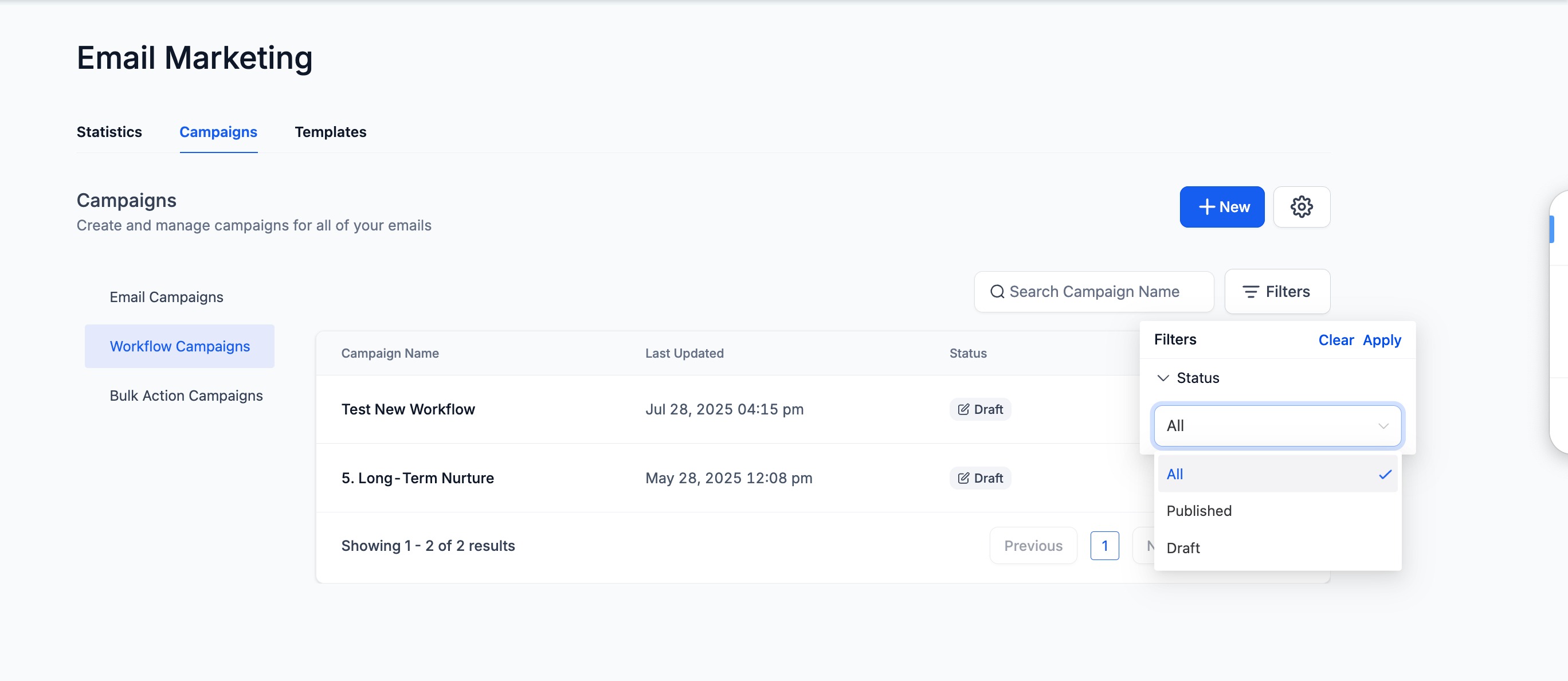 Understanding Email Campaign Statuses – Workflow Campaign Statuses